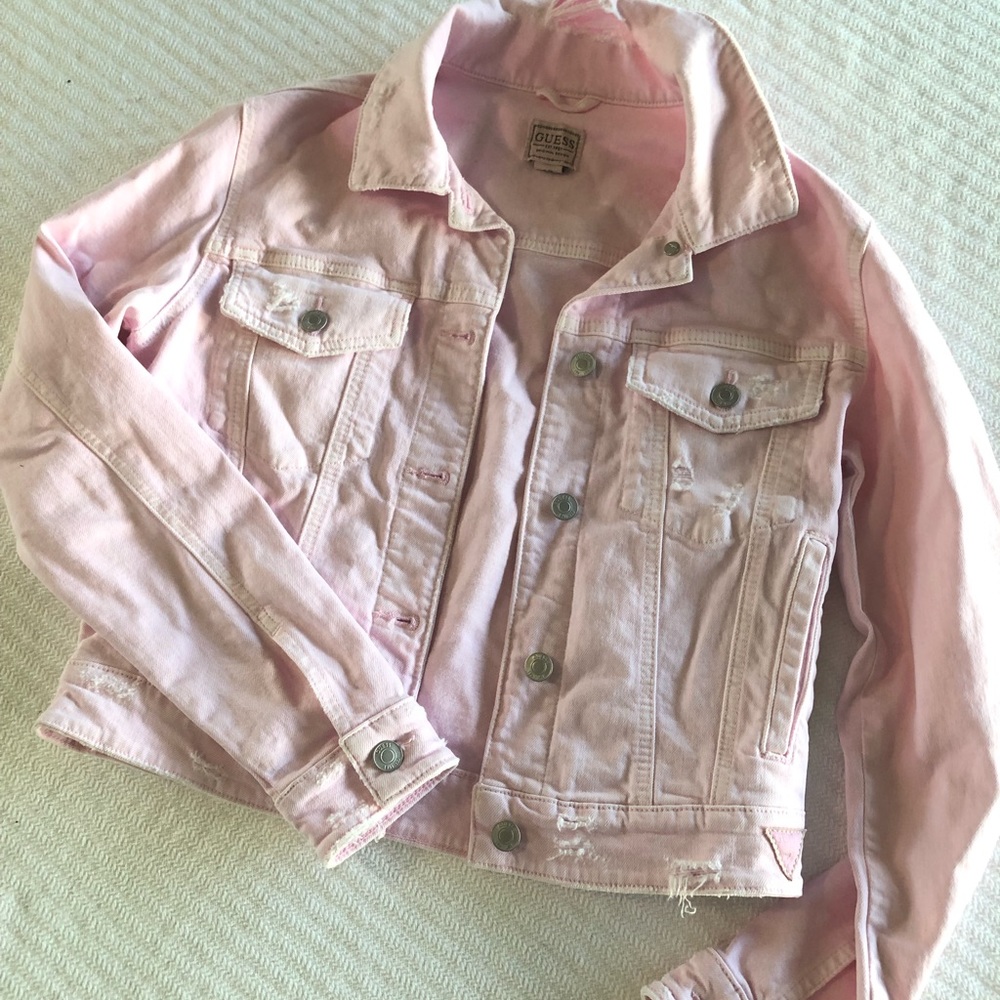 Pink Guess Jean Jacket